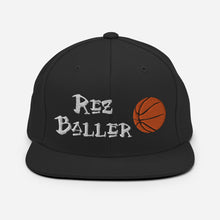 Load image into Gallery viewer, Rez Baller - Basketball Enbroidered Snapback Hat