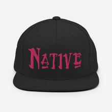 Load image into Gallery viewer, Native - Pink Embroidered Snapback Hat