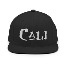Load image into Gallery viewer, Cali / White Embroidered Snapback Hat