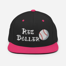 Load image into Gallery viewer, Rez Baller - Baseball Embroidered Snapback Hat
