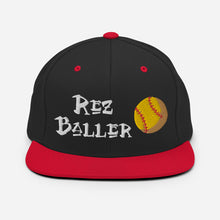 Load image into Gallery viewer, Rez Baller - Softball Embroidered Snapback Hat