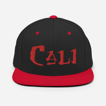 Load image into Gallery viewer, Cali - Red Embroidered Snapback Hat