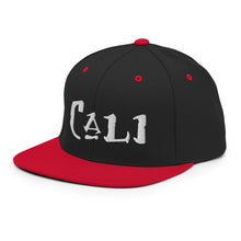 Load image into Gallery viewer, Cali / White Embroidered Snapback Hat