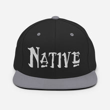 Load image into Gallery viewer, Native - White Embroidered Snapback Hat