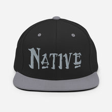 Load image into Gallery viewer, Native - Grey Embroidered Snapback Hat