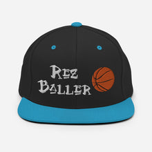 Load image into Gallery viewer, Rez Baller - Basketball Enbroidered Snapback Hat