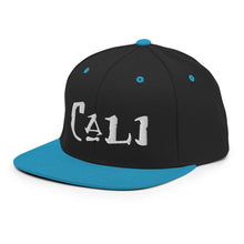 Load image into Gallery viewer, Cali / White Embroidered Snapback Hat