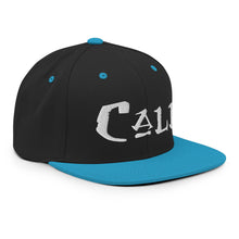 Load image into Gallery viewer, Cali / White Embroidered Snapback Hat