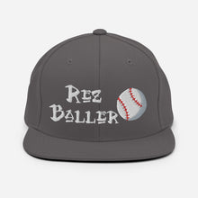 Load image into Gallery viewer, Rez Baller - Baseball Embroidered Snapback Hat