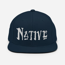 Load image into Gallery viewer, Native - White Embroidered Snapback Hat