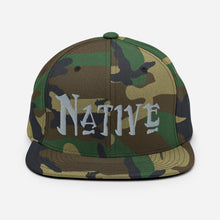 Load image into Gallery viewer, Native - Grey Embroidered Snapback Hat