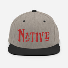 Load image into Gallery viewer, Native - Red Embroidered Snapback Hat
