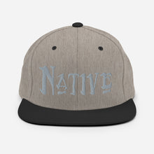 Load image into Gallery viewer, Native - Grey Embroidered Snapback Hat