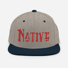 Load image into Gallery viewer, Native - Red Embroidered Snapback Hat