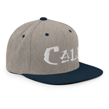 Load image into Gallery viewer, Cali / White Embroidered Snapback Hat