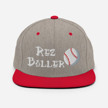 Load image into Gallery viewer, Rez Baller - Baseball Embroidered Snapback Hat