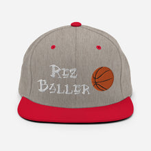 Load image into Gallery viewer, Rez Baller - Basketball Enbroidered Snapback Hat