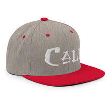 Load image into Gallery viewer, Cali / White Embroidered Snapback Hat