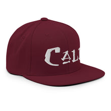 Load image into Gallery viewer, Cali / White Embroidered Snapback Hat