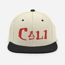 Load image into Gallery viewer, Cali - Red Embroidered Snapback Hat
