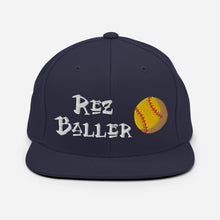 Load image into Gallery viewer, Rez Baller - Softball Embroidered Snapback Hat