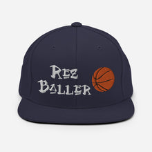 Load image into Gallery viewer, Rez Baller - Basketball Enbroidered Snapback Hat