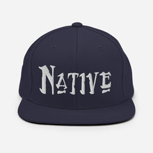 Load image into Gallery viewer, Native - White Embroidered Snapback Hat