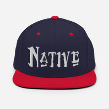Load image into Gallery viewer, Native - White Embroidered Snapback Hat
