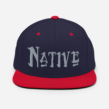 Load image into Gallery viewer, Native - Grey Embroidered Snapback Hat