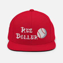 Load image into Gallery viewer, Rez Baller - Baseball Embroidered Snapback Hat