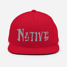 Load image into Gallery viewer, Native - Grey Embroidered Snapback Hat