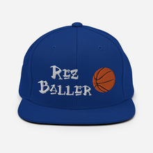 Load image into Gallery viewer, Rez Baller - Basketball Enbroidered Snapback Hat