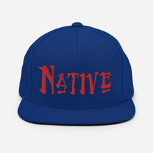 Load image into Gallery viewer, Native - Red Embroidered Snapback Hat