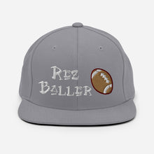 Load image into Gallery viewer, Rez Baller - Football Embroidered Snapback Hat