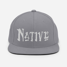 Load image into Gallery viewer, Native - White Embroidered Snapback Hat