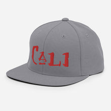Load image into Gallery viewer, Cali - Red Embroidered Snapback Hat