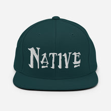 Load image into Gallery viewer, Native - White Embroidered Snapback Hat
