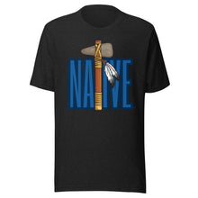 Load image into Gallery viewer, Native Tomahawk  ( Blue ) Unisex t-shirt
