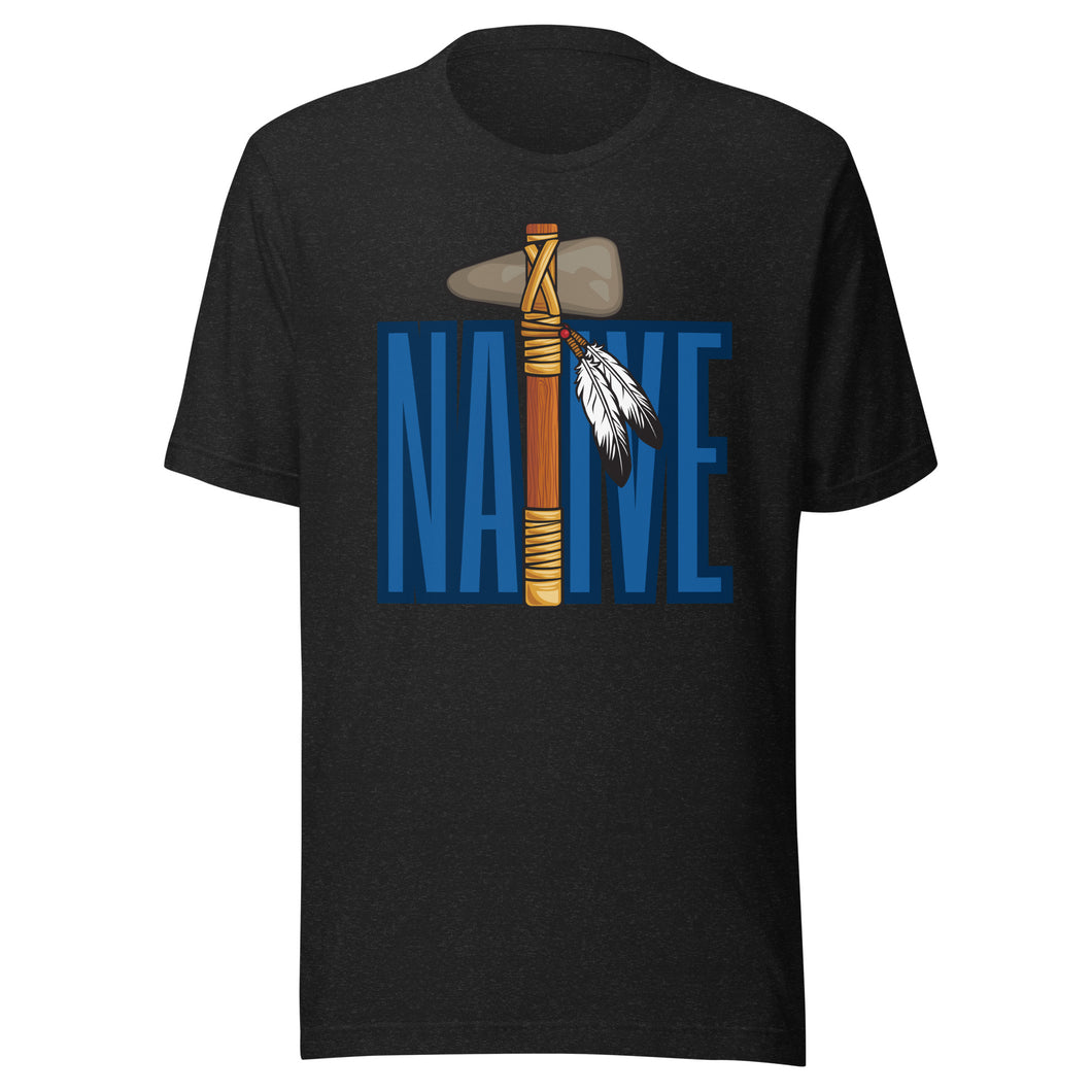 Native Tomahawk  ( Blue ) Unisex t-shirt