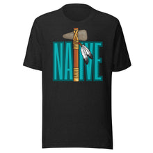 Load image into Gallery viewer, Native Tomahawk  ( Turquoise ) Unisex t-shirt
