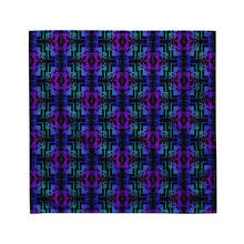 Load image into Gallery viewer, Teal / Purple / Black Native Blanket Print Bandana
