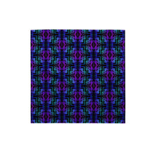 Load image into Gallery viewer, Teal / Purple / Black Native Blanket Print Bandana
