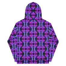 Load image into Gallery viewer, Light Pink / Blue Gradient Native Blanket Print Unisex Hoodie
