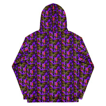 Load image into Gallery viewer, Purple Fire Butterfly Native Blanket Print Unisex Hoodie
