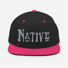 Load image into Gallery viewer, Native - Grey Embroidered Snapback Hat
