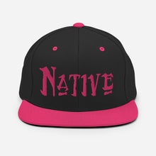 Load image into Gallery viewer, Native - Pink Embroidered Snapback Hat
