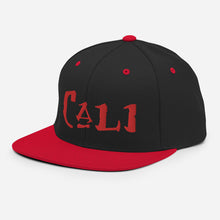 Load image into Gallery viewer, Cali - Red Embroidered Snapback Hat
