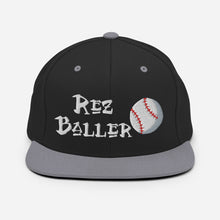 Load image into Gallery viewer, Rez Baller - Baseball Embroidered Snapback Hat
