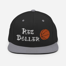 Load image into Gallery viewer, Rez Baller - Basketball Enbroidered Snapback Hat
