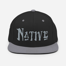 Load image into Gallery viewer, Native - Grey Embroidered Snapback Hat
